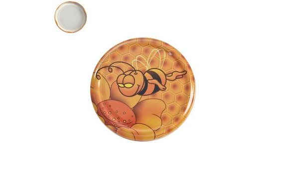 KOVOVÉ VÍČKO NA ZAVAŘOVACIE SKLENICE BIO 66, 10 KS