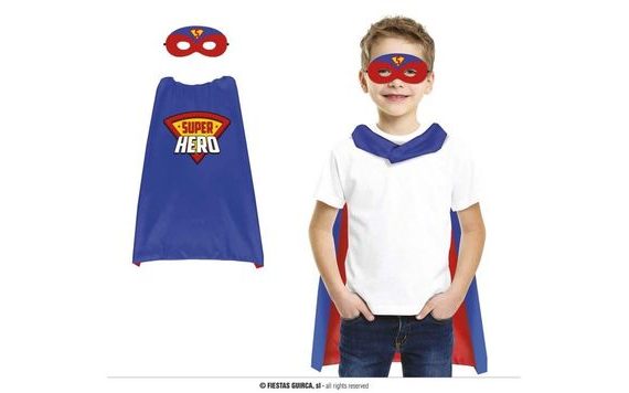DĚTSKÝ KOSTÝM - PLÁŠŤ SUPERHERO - SUPERHRDINA - 70 CM