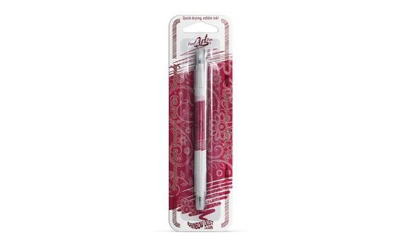 DOUBLE-ENDED COLOURING EDIBLE INK PENS BURGUNDY