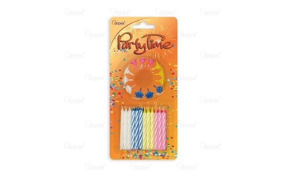 BIRTHDAY CANDLES IN PACK OF 24, CANDLE LENGTH 6 CM