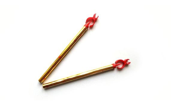 PARTY FOUNTAIN FOR CAKE 25 CM + BOTTLE HOLDER - 2 PCS - GOLD 4/100/1