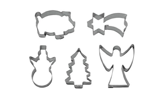 SET OF DOUGH CUTTERS - CHRISTMAS PLAIN