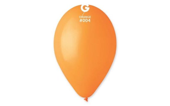 ORANGE BALLOONS 100 PCS 26 CM PASTEL