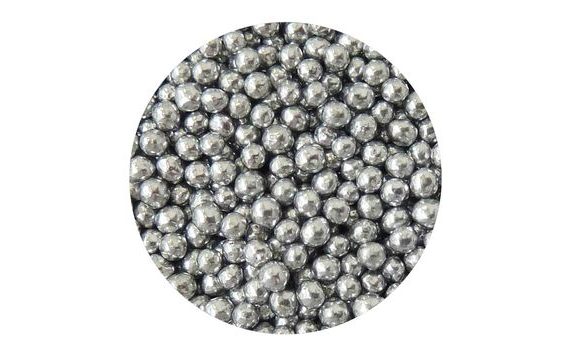 SUGAR DECORATING SILVER BALLS 90 G