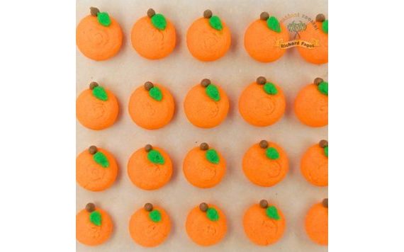 SUGAR ORANGE FRUIT DECORATIONS
