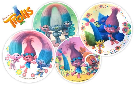 EDIBLE PAPER - TROLLS - TROLLS - 1 PC