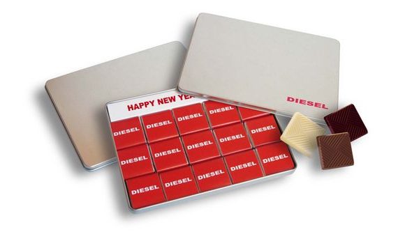 PROMOTIONAL CHOCOLATE SET 15X5G TIN WITH YOUR DESIGN/LOGO – FROM 100 PCS