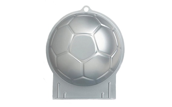 CAKE TIN FOOTBALL - HALF