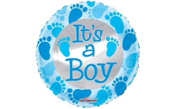 FÓLIÁS LUFI KEREK - IT´S A BOY - 45 CM - BABA ÜNNEP