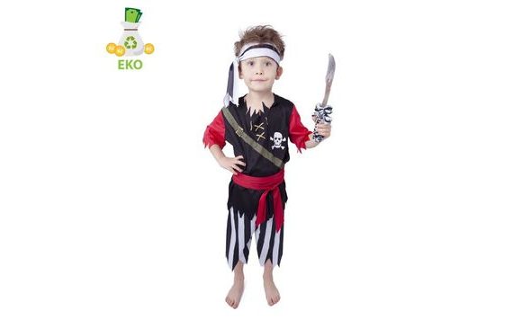 DĚTSKÝ KOSTÝM PIRÁT S ŠÁTKEM (S) EKO