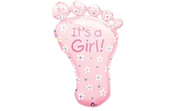 IT'S A GIRL ! FÓLIA LUFI 82CM X 58CM