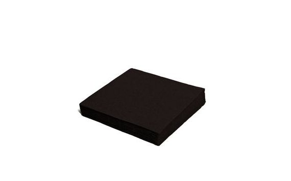 BLACK NAPKIN 33X33 CM, 50 PCS, TWO-PLY