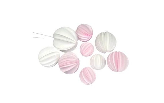 WHITE AND PINK WAFER FANS