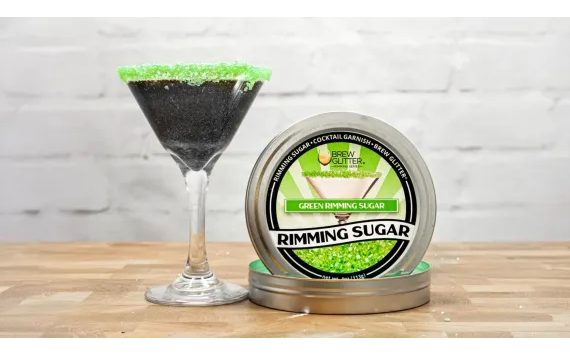 ZELENÝ CUKOR NA OKRAJE KOKTAILOV - GREEN COCKTAIL RIMMING SUGAR - 113 G