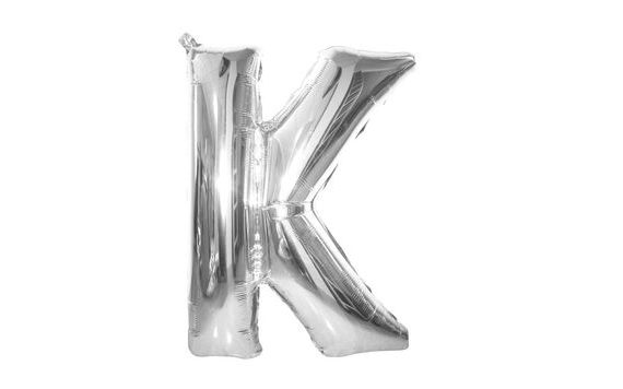 BALLOON FOIL LETTER "K" 115 CM