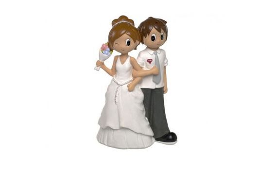 WEDDING CAKE TOPPERS 16.5 CM