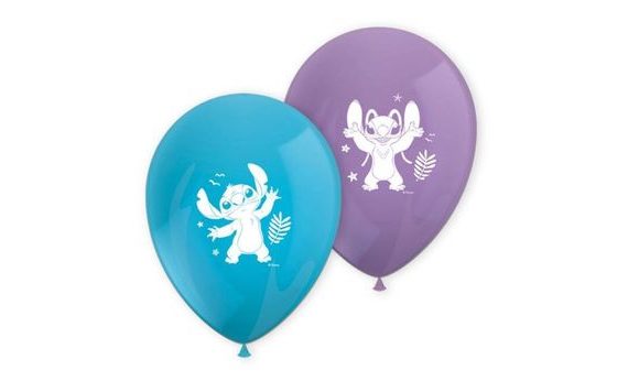 LATEXOVÉ BALÓNKY STITCH A ANGEL - 28 CM - 8 KS