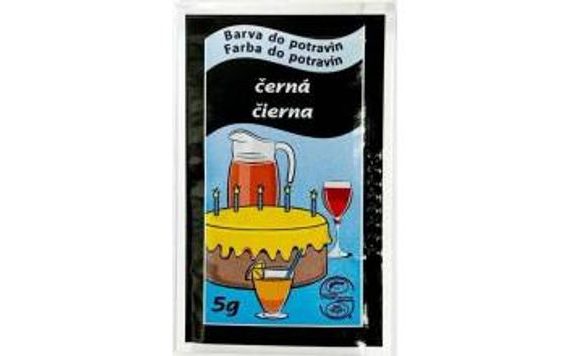 PRÁŠKOVÁ POTRAVINÁŘSKÁ BARVA ČERNÁ 5 G