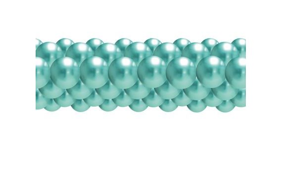 GREEN CHROME BALLOON GARLAND 3 M