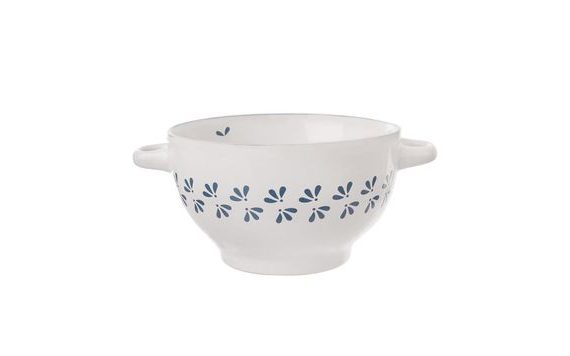 CERAMIC SOUP BOWL MODROTISK 0.75 L