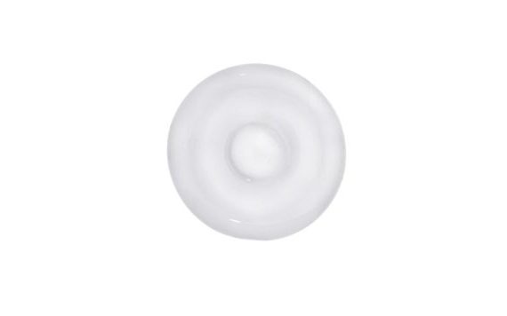 WHITE SAUCER, DIAMETER 15.5 CM