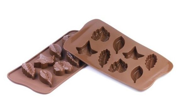 CHOCOLATE MOULDS ON A SHEET - NATURE