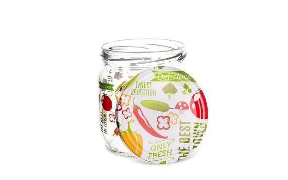 FRUIT JAR WITH LID 0.425 L