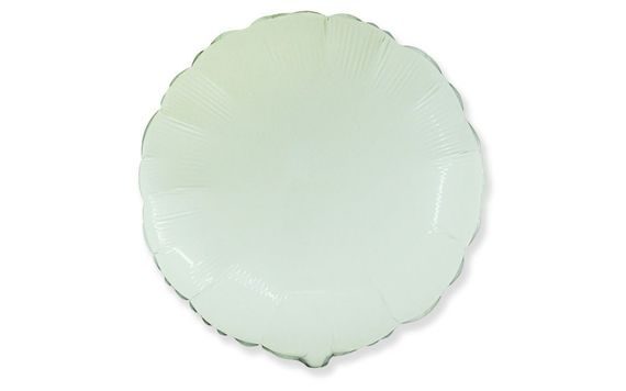 BALÓN FOLIOVÝ 45 CM KULATÝ BÍLÝ
