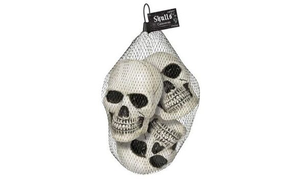 DEKORACE PLASTOVÉ LEBKY - 3 KS - HALLOWEEN - 10 X 10 CM