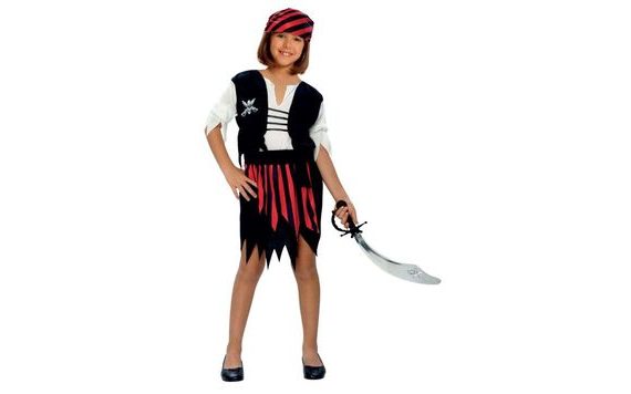 CHILDREN'S PIRATE COSTUME - SIZE M (120-130 CM)