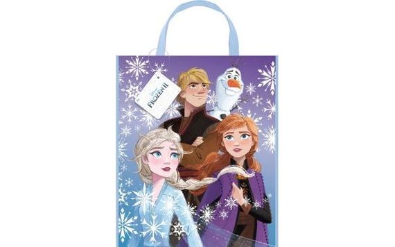 DÁRKOVÁ TAŠKA FROZEN 2 - LEDOVÉ KRÁLOSTVÍ - PLASTOVÁ 28 X 33,5 CM