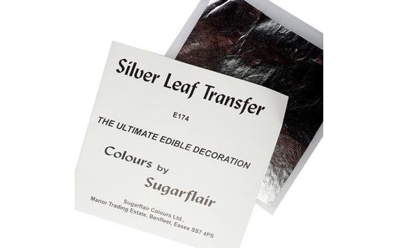 EDIBLE SILVER - TRANSFER FOIL 8X8 CM - 1 PC