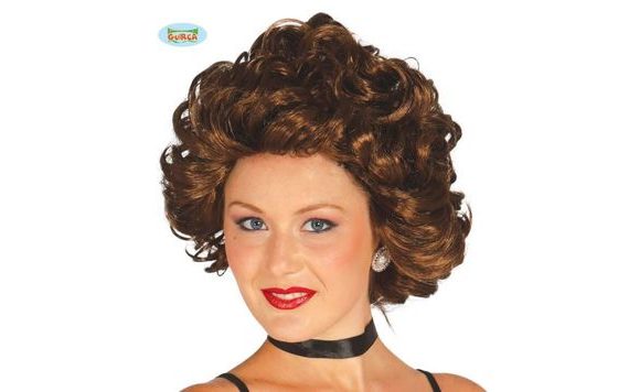 BROWN CURLY WIG