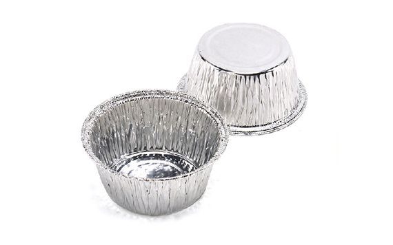 MUFFIN CASE ALUMINIUM BIGGER - 50 PC.