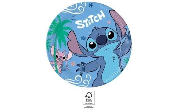 PAPIEROVÉ TANIERE STITCH A ANGEL - 23 CM - 8 KS