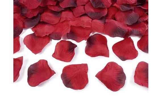 ROSE PETALS - TEXTILE - RED 100PCS