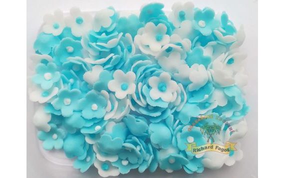 MODELLEZETT KÉK VIRÁGOK 20 G