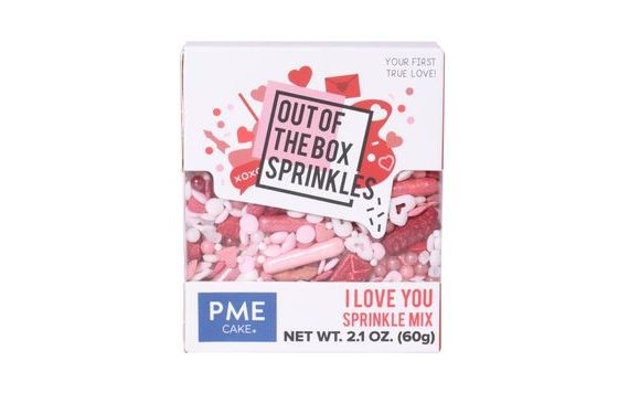 VALENTINE'S SPRINKLES "OUT OF THE BOX" - I LOVE YOU (60G)