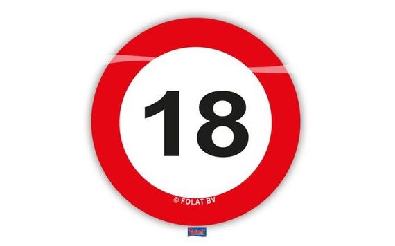 CONFETTI FOR TABLE XL TRAFFIC SIGN 18