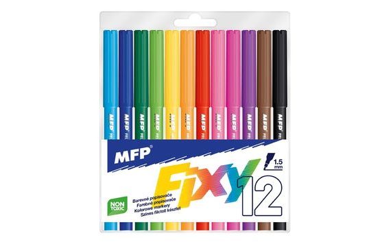 FAREBNÉ FIXKY 12 KS, PP, 13,3 CM (6410811)