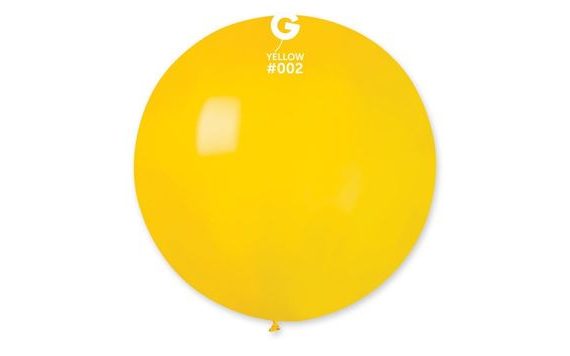 YELLOW LATEX BALLOON 80 CM - 1 PC