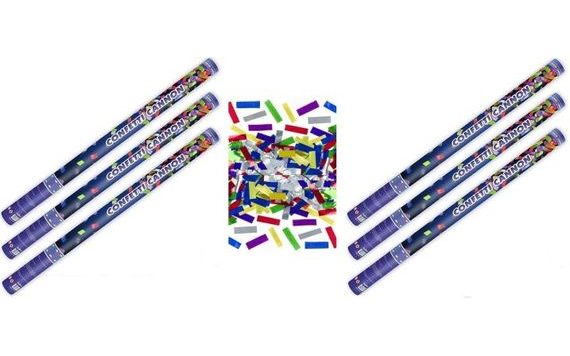 80CM METALLIC COLOR CONFETTI MIX - 6 PCS