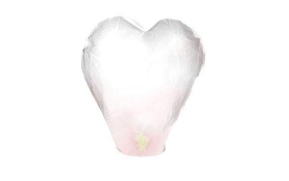 HAPPY HEART LANTERN WHITE 37X93X95 CM