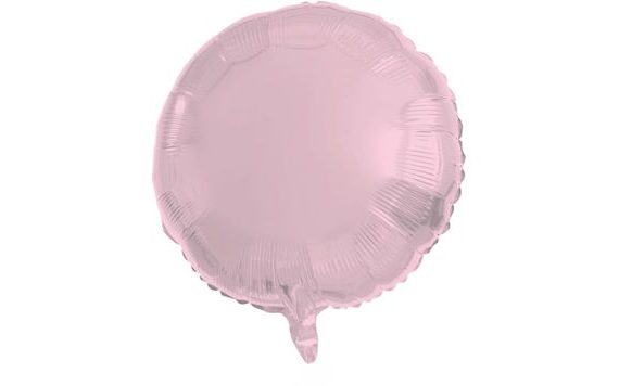 BALÓN FOLIOVÝ KULATÝ - PASTELOVĚ RŮŽOVÝ - 45 CM