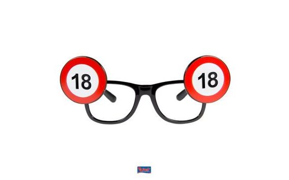 TRAFFIC SIGN GLASSES 18