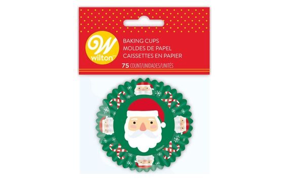 BAKING CUPS WILTON 50 X 32MM - SANTA