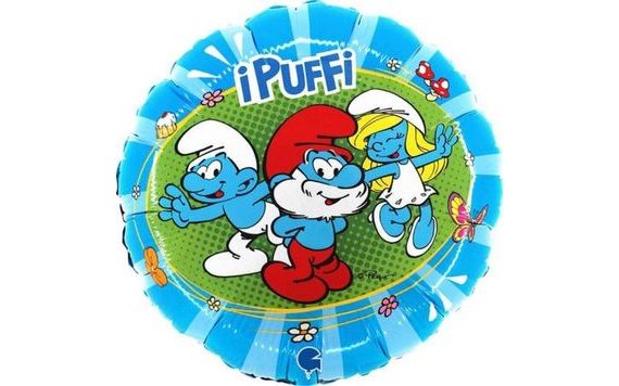 FOLIOVÝ BALÓNEK ŠMOULOVÉ- SMURF - 46 CM