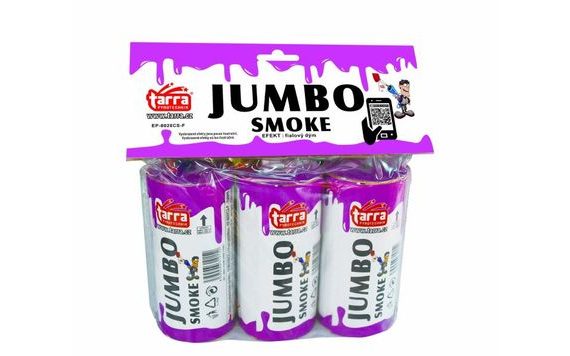 DÝMOVNICE - JUMBO SMOKE - FIALOVÁ - 3KS - 16/3 TRHACÍ POJISTKA