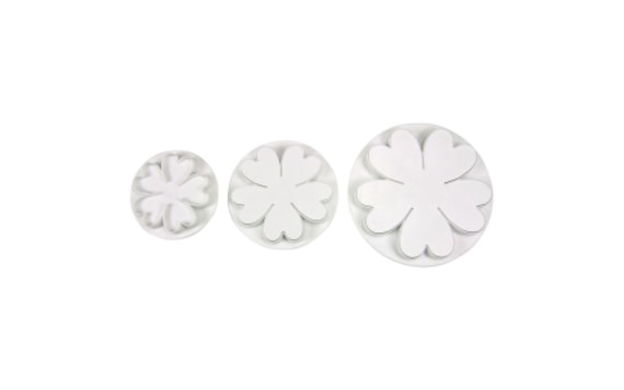 SET OF 3 PC. OF PLUNGER CUTTERS FOR WATER LILIES OR CARNATIONS