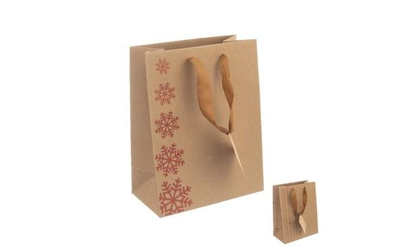 TAŠKA DÁRKOVÁ 18X23 CM SNOWFLAKES